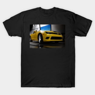 Chevrolet Camaro 2015, yellow T-Shirt